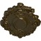 Ekena Millwork Kinsley Flowing Leaf Ceiling Medallion, Hand-Painted Brass, 30 3/8"W x 20 3/4"H x 1"P CM30KIBRS - alternate 2